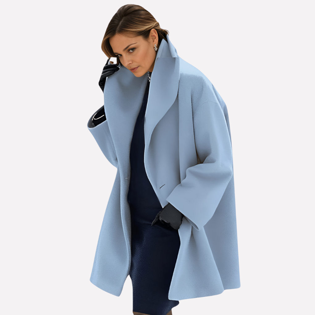 Women's Wide Collar Blazer Jacket - Vonnera