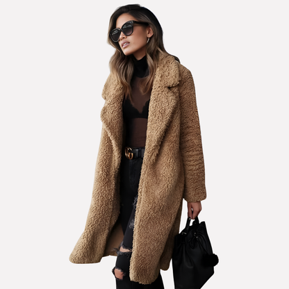 Women's Long Teddy Fur Coat