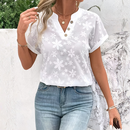 Women's Button Front Dress Shirt - Vonnera