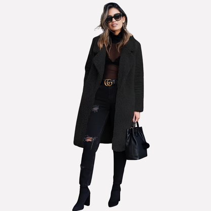 Women's Long Teddy Coat