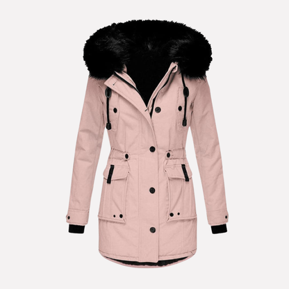Women's Parka Jacket Hooded Water Resistant