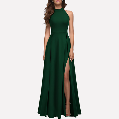 Women's Bridesmaid Dress Elegant Satin