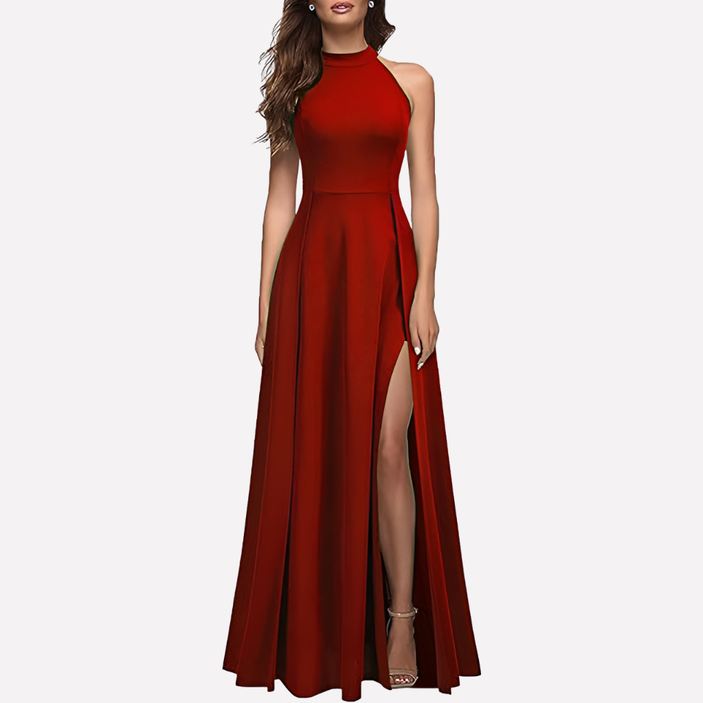 Women's Bridesmaid Dress Elegant Satin