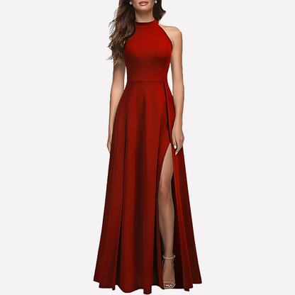 Women's Bridesmaid Dress Elegant Satin