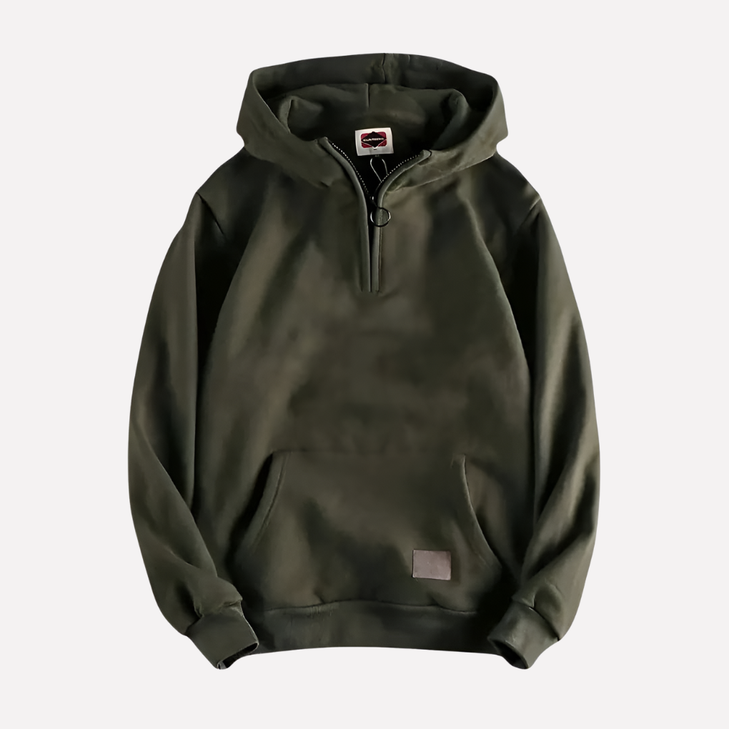 Men's Half Zip Hooded Sweater