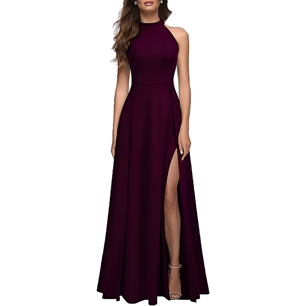Women's Bridesmaid Dress Elegant Satin
