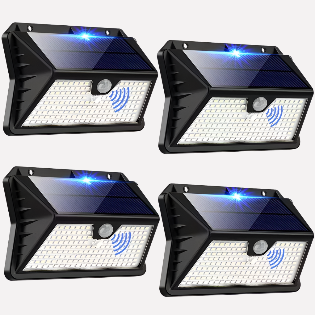 Solar Powered Motion Sensor Outdoor Lights
