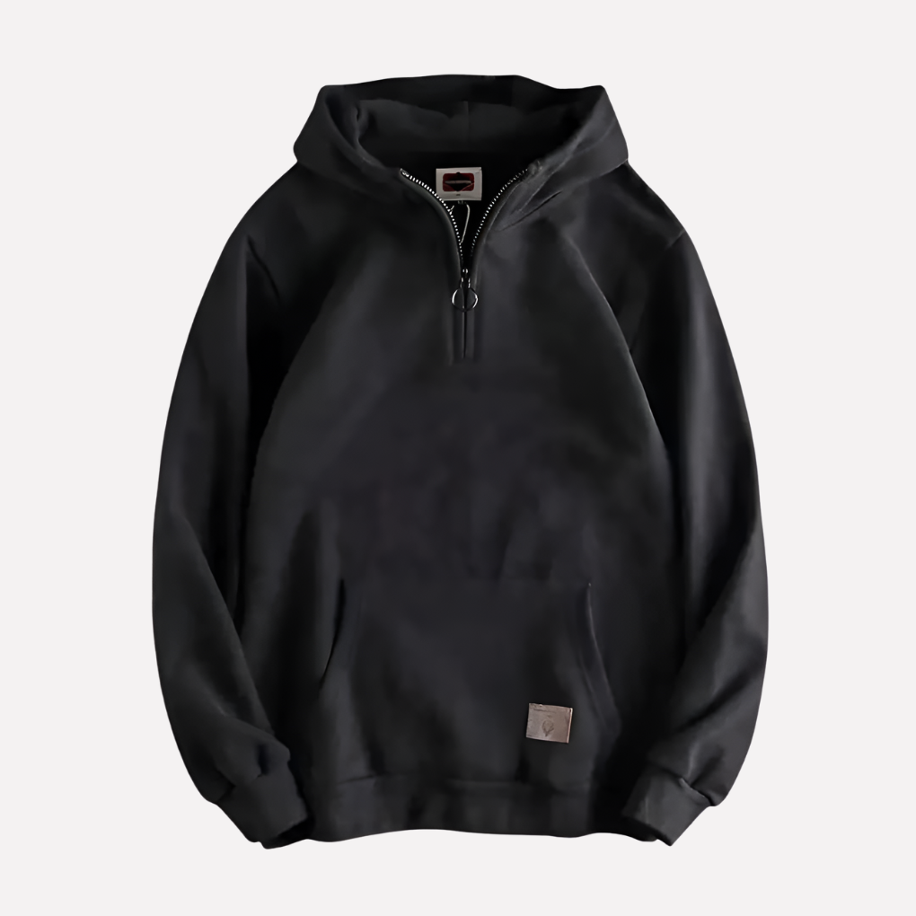 Men's Half Zip Hooded Sweater