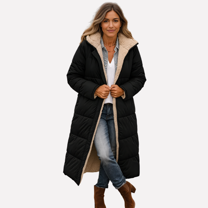 Women's Quilted Parka Coat Waterproof Hooded Insulated