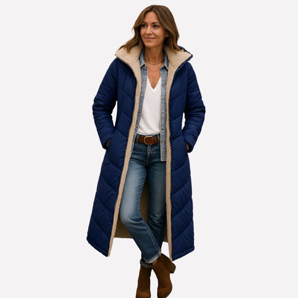 Women's Quilted Parka Coat Waterproof Hooded Insulated - Vonnera