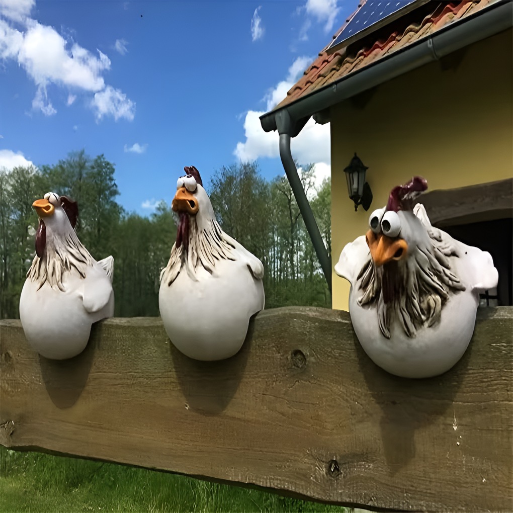 Rooster Fence Decorations - Vonnera