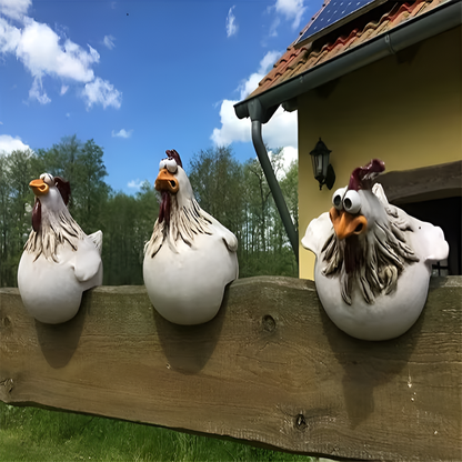 Rooster Fence Decorations - Vonnera