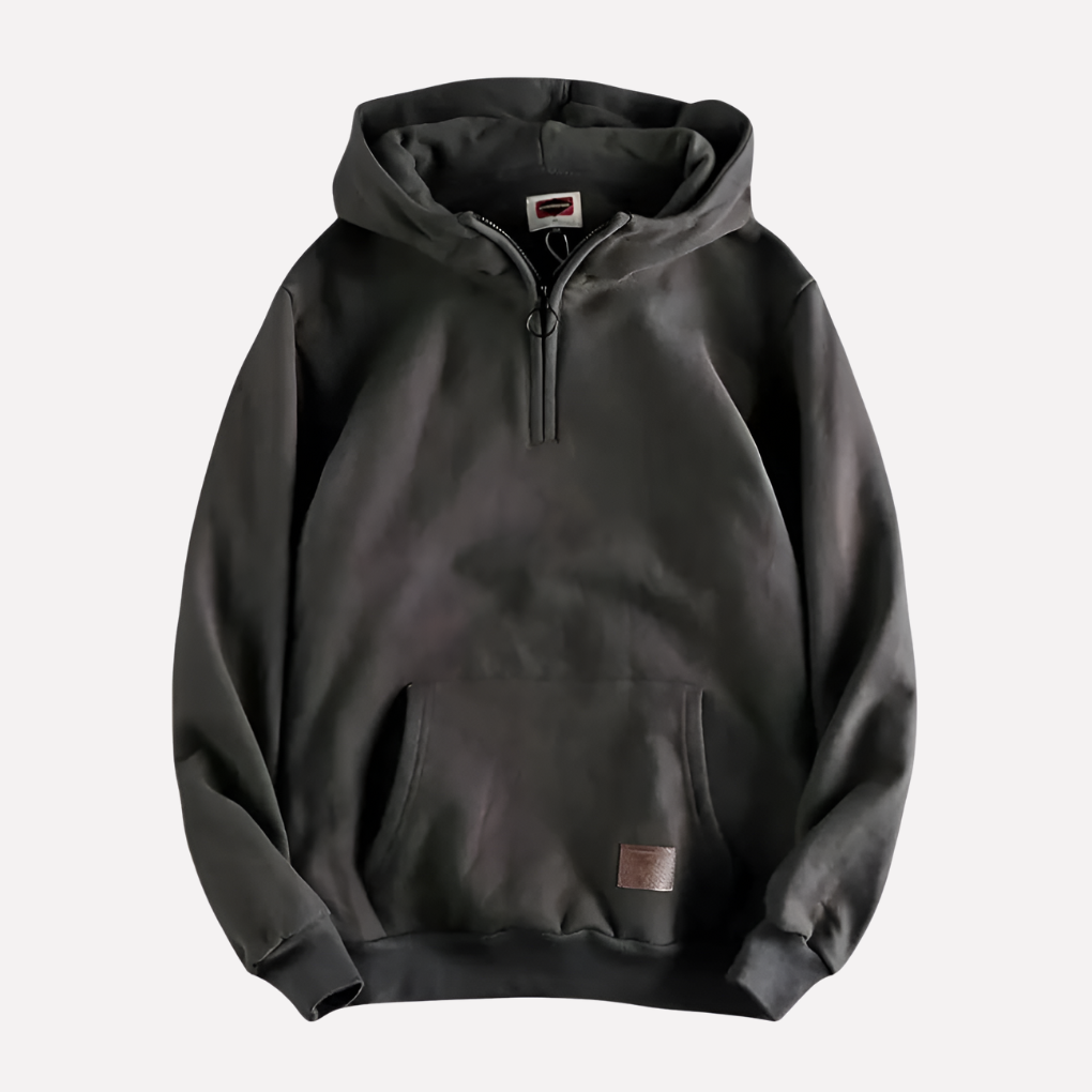 Men's Half Zip Hooded Sweater