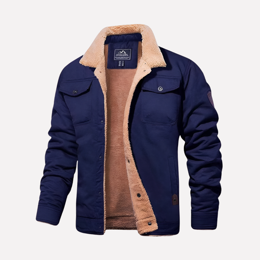 Men's Fleece Lined Sherpa Jacket - Vonnera