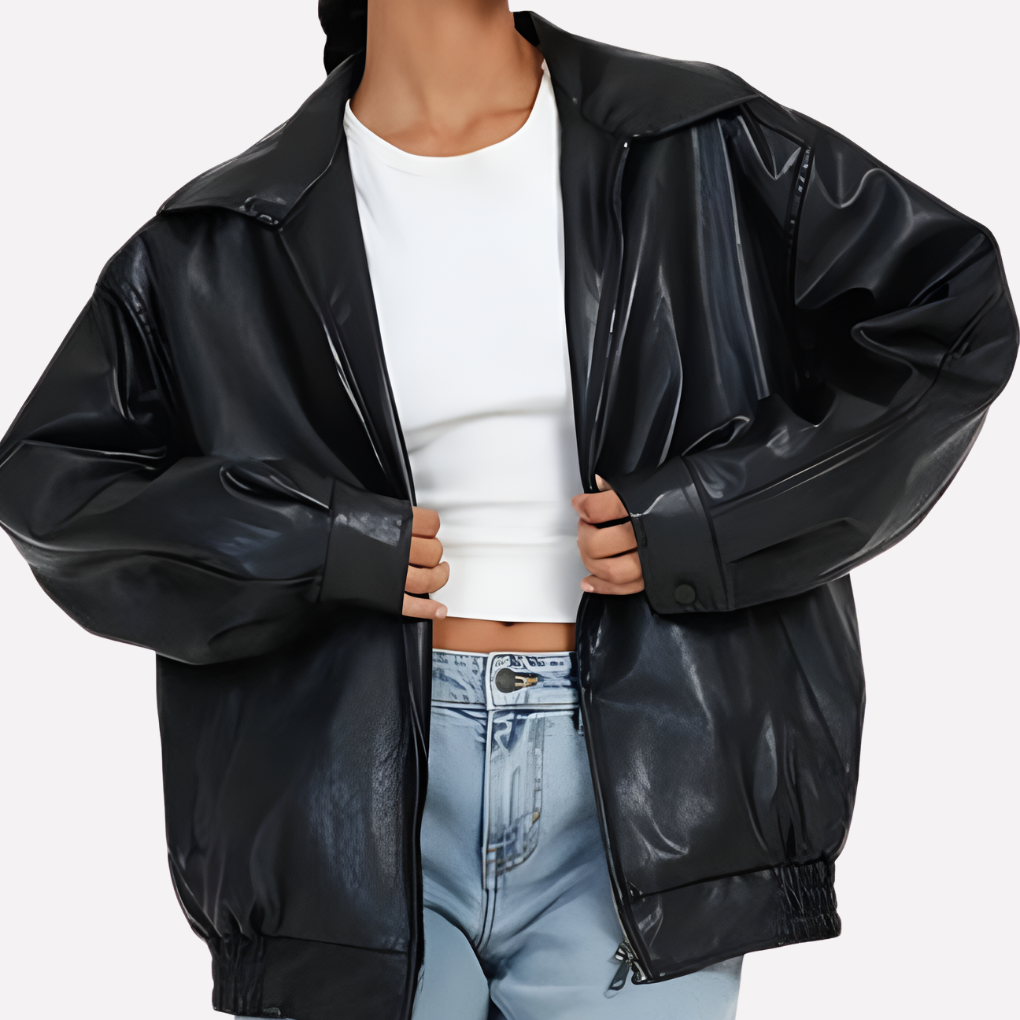 Women's Bomber Jacket Oversized - Vonnera