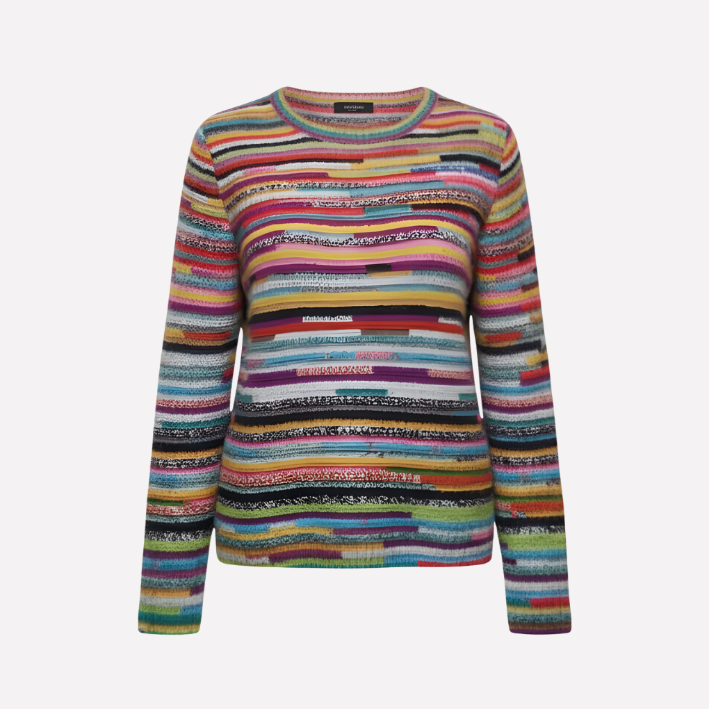 Women's Striped Knit Sweater - Vonnera
