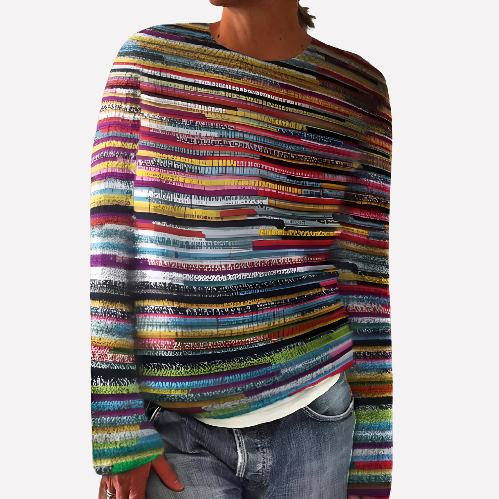 Women's Striped Knit Sweater