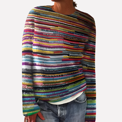 Women's Striped Knit Sweater