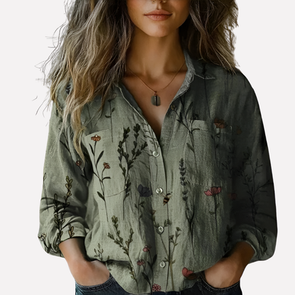 Women's Button Down Cotton Shirt