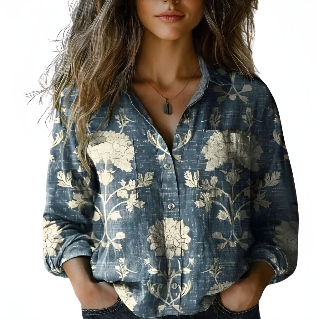 Women's Button Down Cotton Shirt