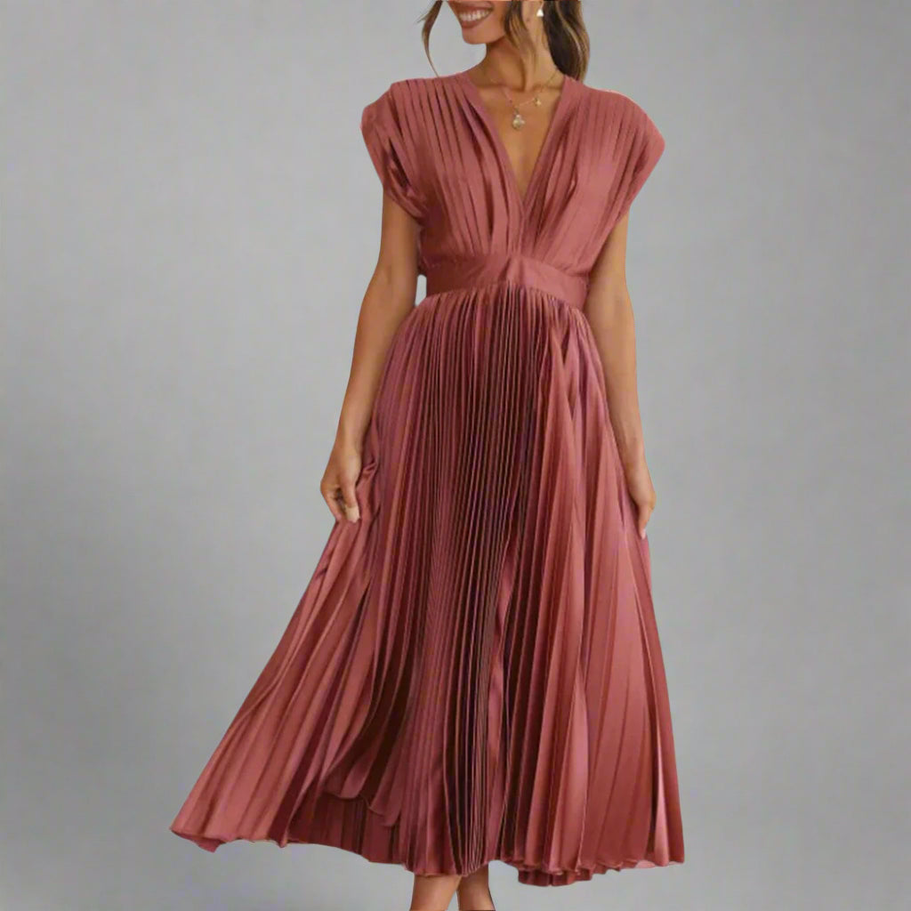 Samantha Women's Midi Dress Elegant