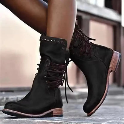 Women's Chunky Heel Ankle Boots Comfortable - Vonnera