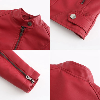 Women's Fitted Moto Jacket Zip-Up