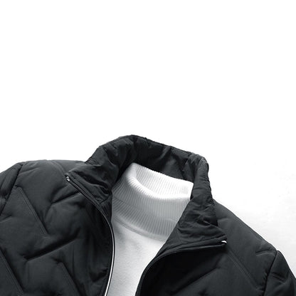 Men's Puffer Jacket Quilted Zip-Up