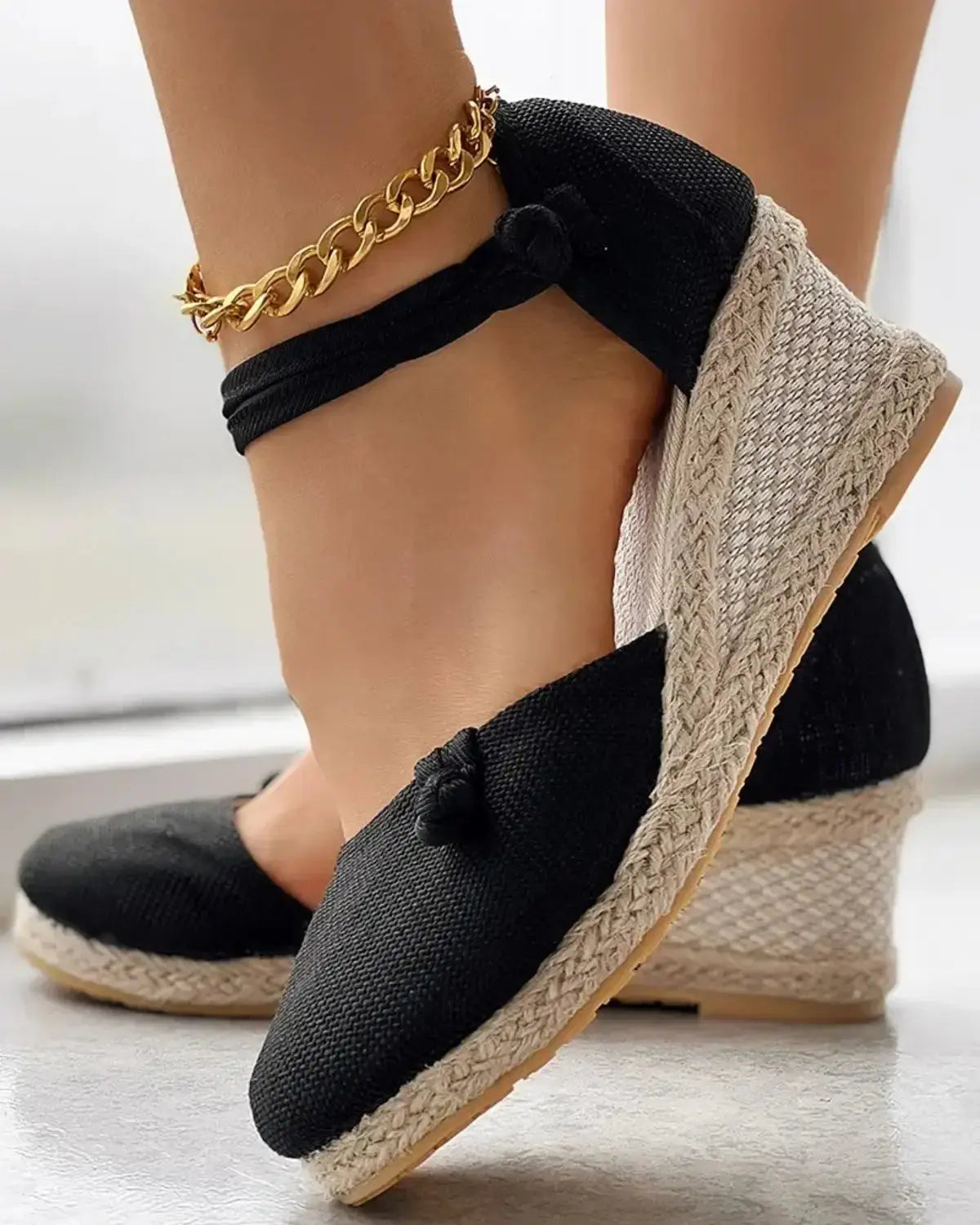 Women's Wedge Espadrille Shoes Comfortable Closed Toe - Vonnera