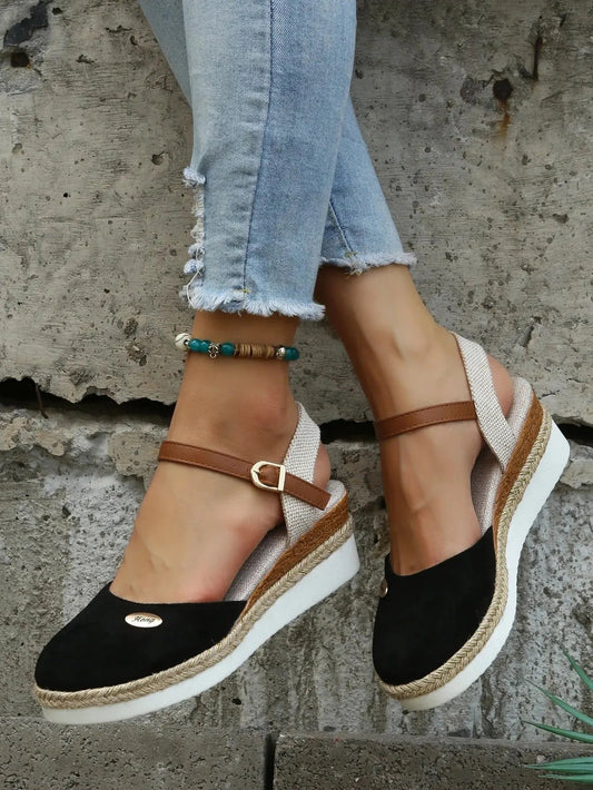 Women's Wedge Sandals Espadrille Closed Toe Comfortable - Vonnera