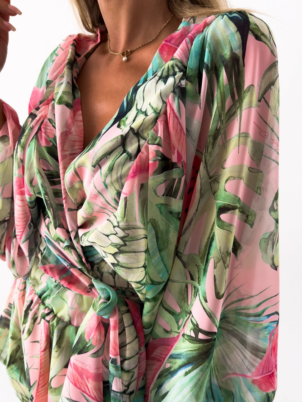 Women's Two-Piece Flowy Shorts Blouse Set