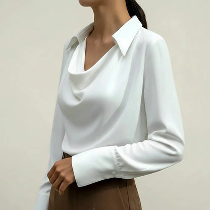 Women's Long Sleeve Blouse Collared
