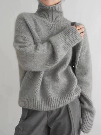 Linen Turtleneck Sweater Winter