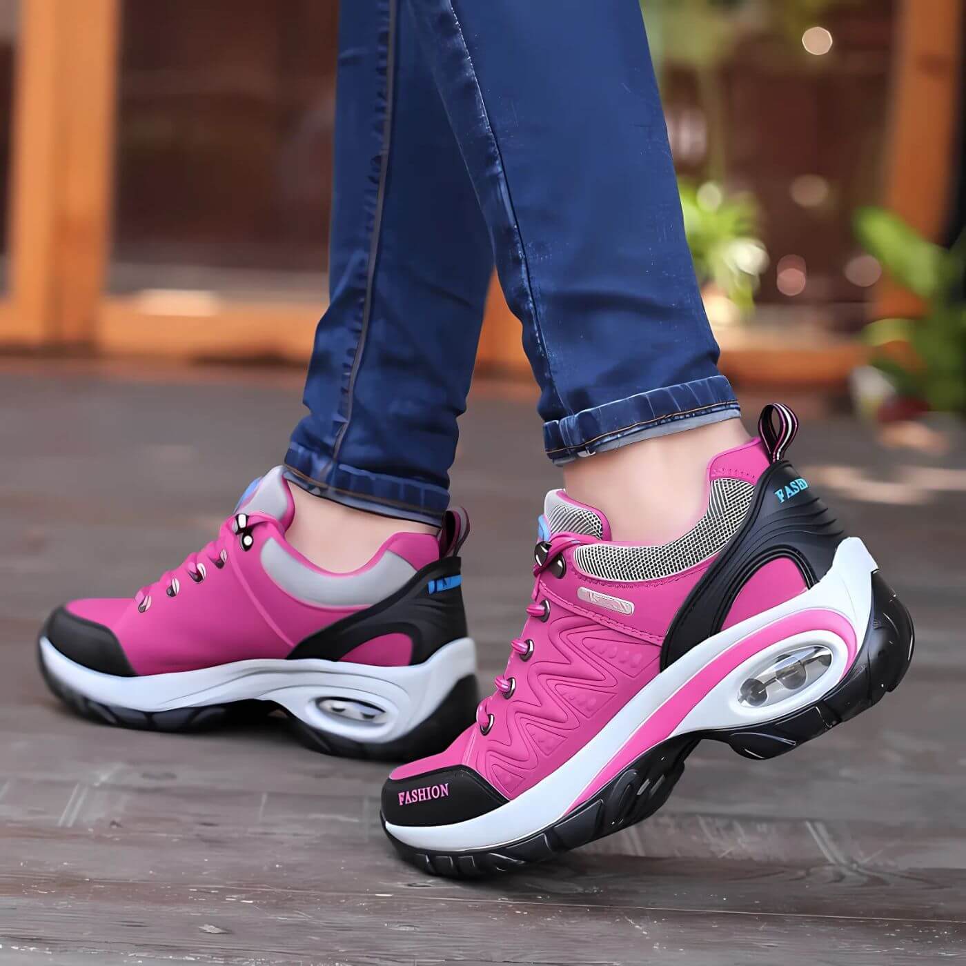 Women's Orthopedic Lace-Up Sneakers Low