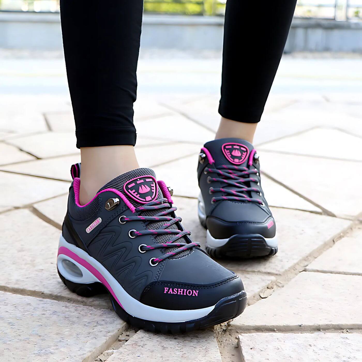 Women's Hiking Trail Sneakers Lace-Up