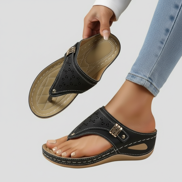 Women's Comfort Wedge Thong Sandals - Vonnera