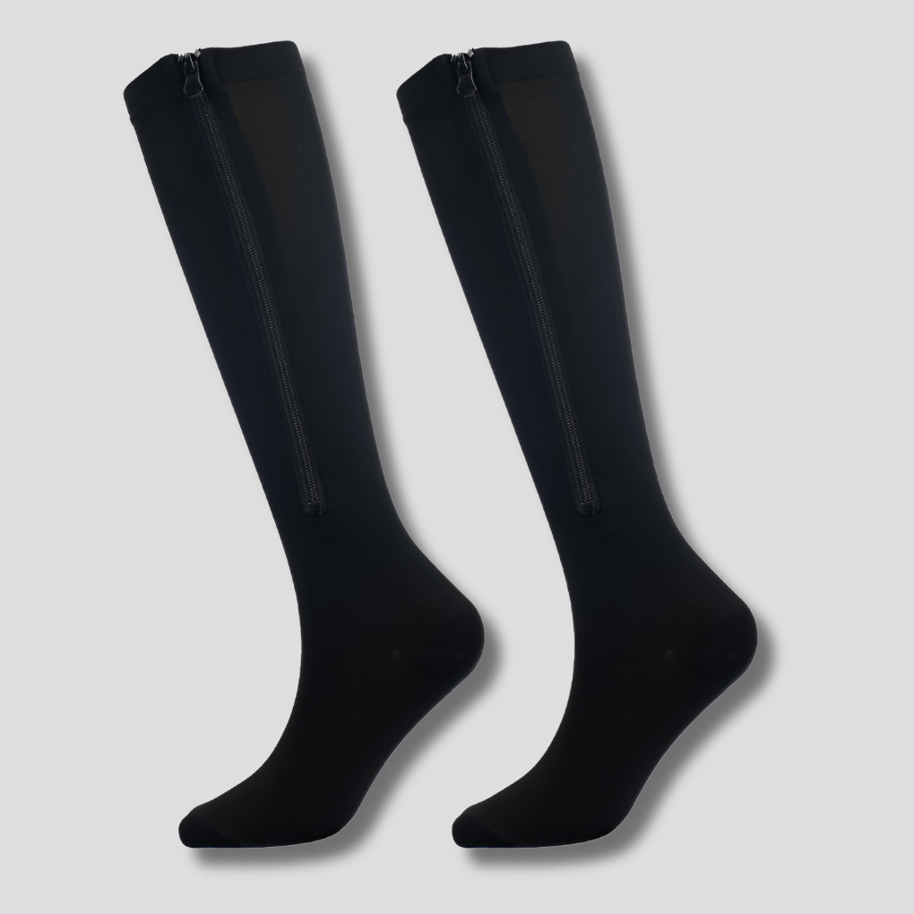 Support Stockings Zipper Comfort Tired Legs Relief