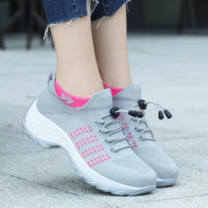 Women's Orthopedic Sneakers Elastic Lace Front
