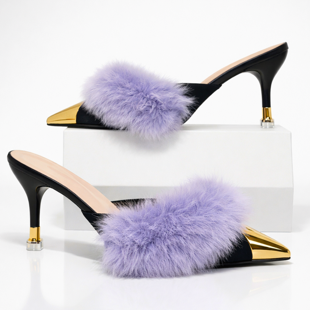 Women's Fur High Heels