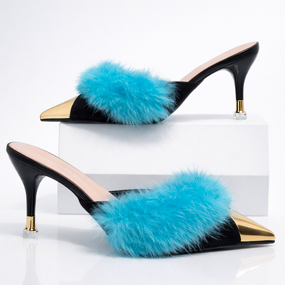 Women's Fur High Heels