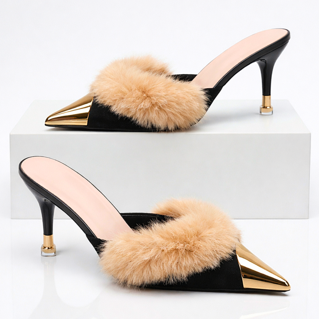 Women's Fur High Heels