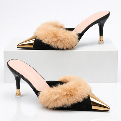 Women's Fur High Heels