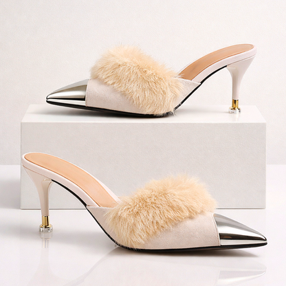 Women's Fur High Heels
