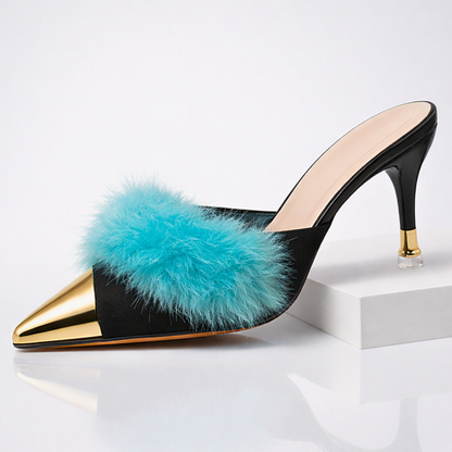 Women's Fur High Heels