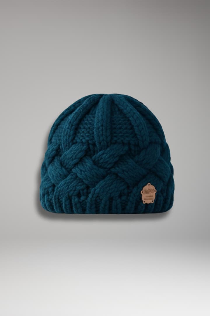 Women's Knit Beanie Thick Weave Folded Brim - Vonnera