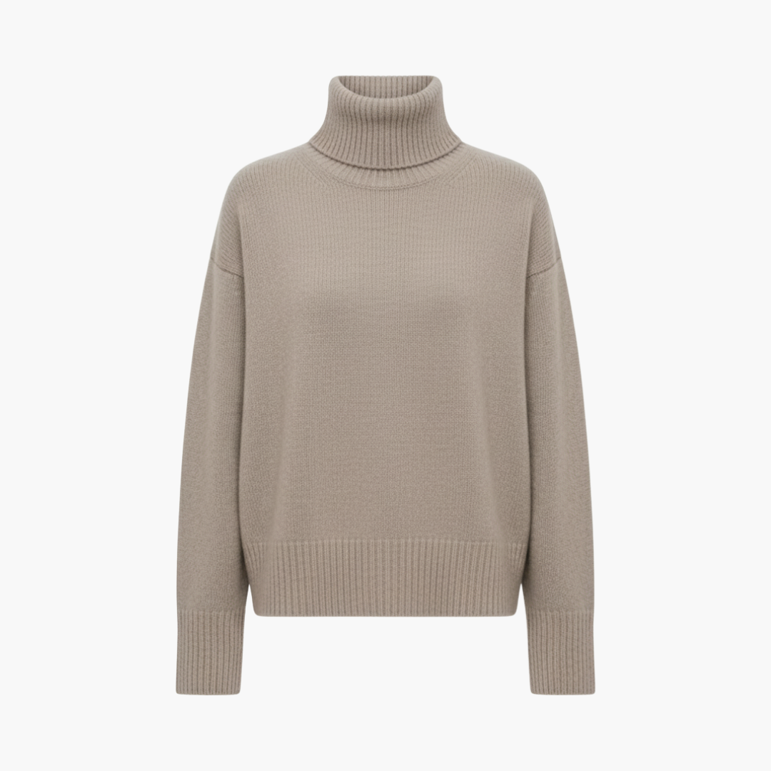Women's Oversized High Neck Sweater Relaxed Fit