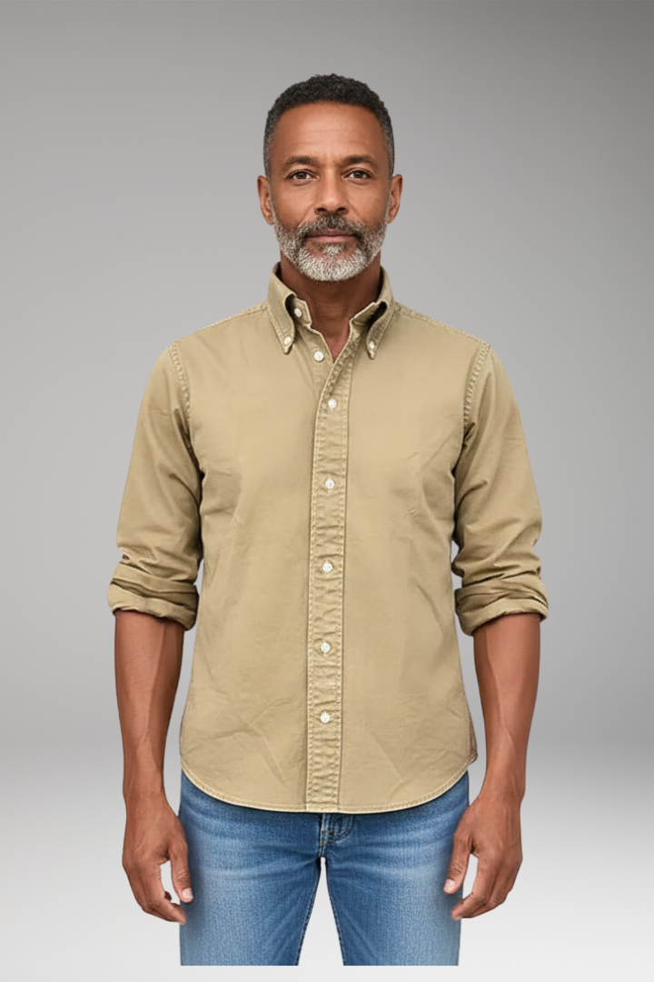 Men's Button Front Dress Shirt Defined Cuffs