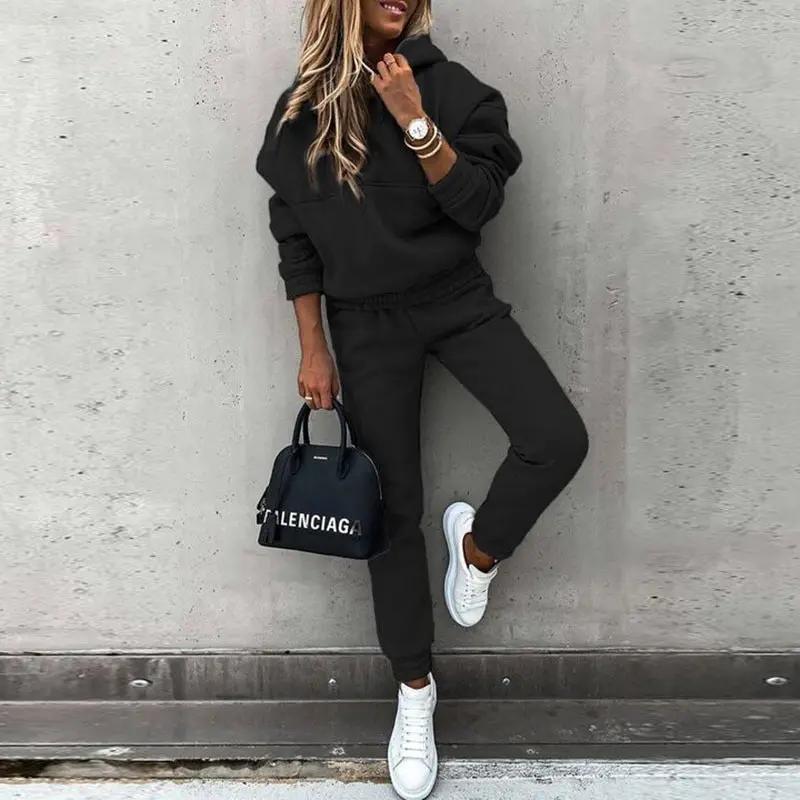 Women's Hoodie Jogger Set Soft Comfortable - Vonnera