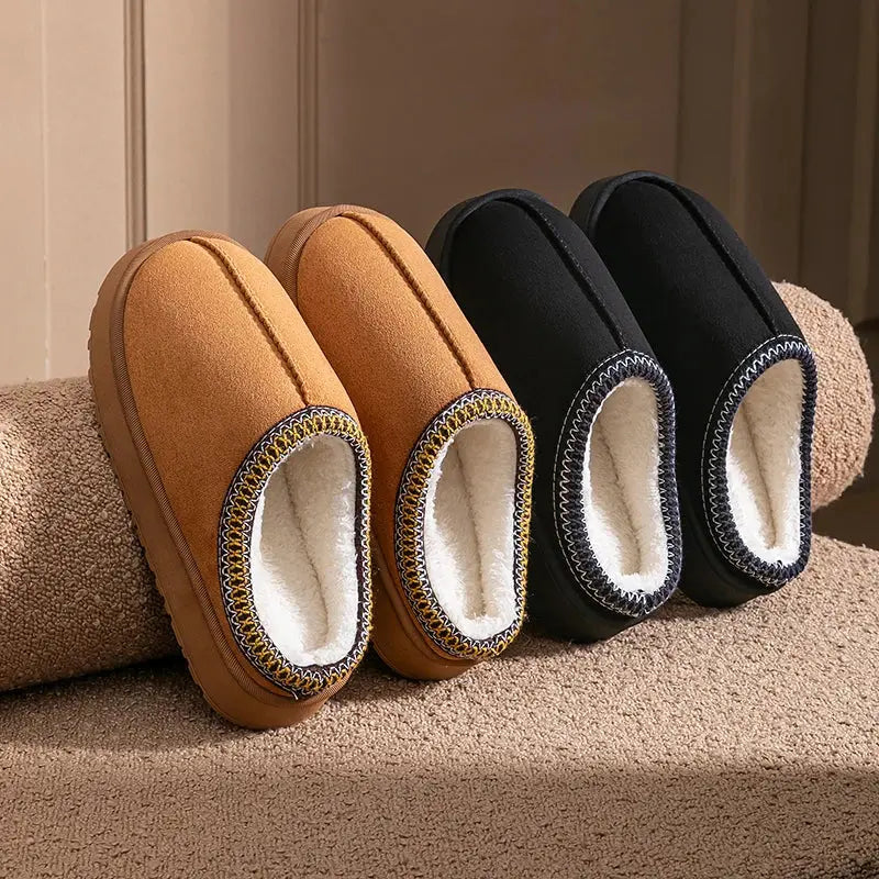 Women's Plush Slippers Warm Non-Slip - Vonnera