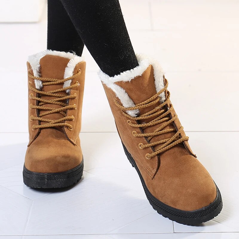 Women's Short Ankle Boots Warm Winter - Vonnera
